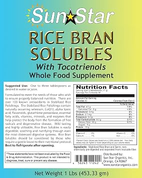 Rice Bran Solubles with Tocotrienols