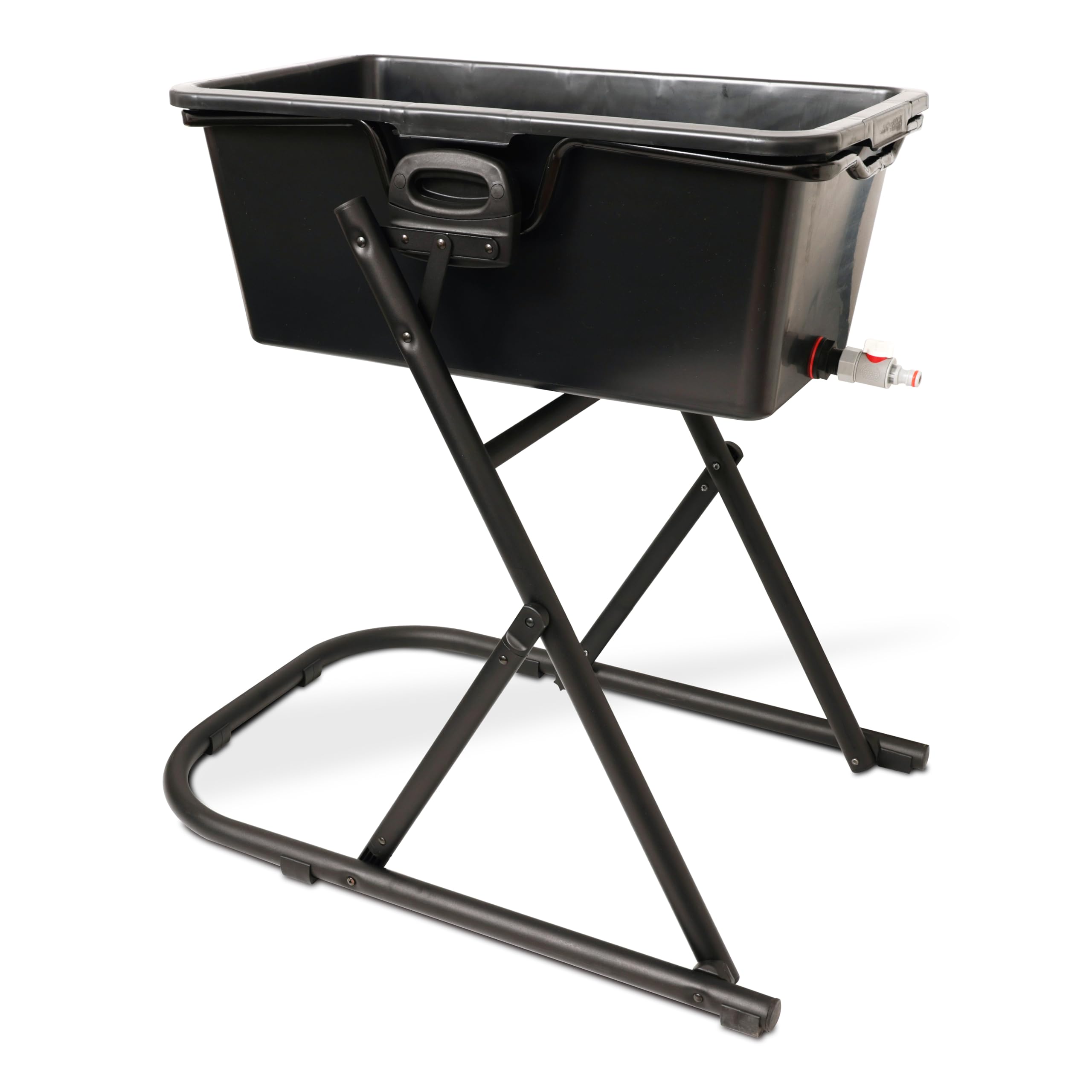 Elevated Dog Bathing Tub – Perfect for Full Baths, Muddy Paws & Summer Splashing! Lightweight, Durable, Non-Toxic Plastic, Scratch-Resistant Design, User-Friendly Drain Valve (60L; 72x41x28[cm])