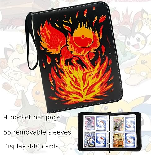 Miniatura 2 de Carpeta de tarjetas comerciales fundas para carpetas de tarjetas comerciales MARVIA protectores de libros de álbumes 4 bolsillos 55 mangas para 440