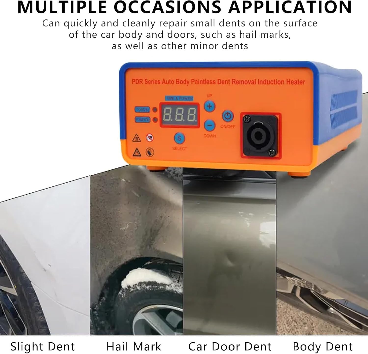 Calentador De Carrocería De Aluminio para Reparación De Abolladuras, Expansión Térmica por Inducción Electromagnética, Máquina para Eliminar Abolladuras Sin Pintura. 110V