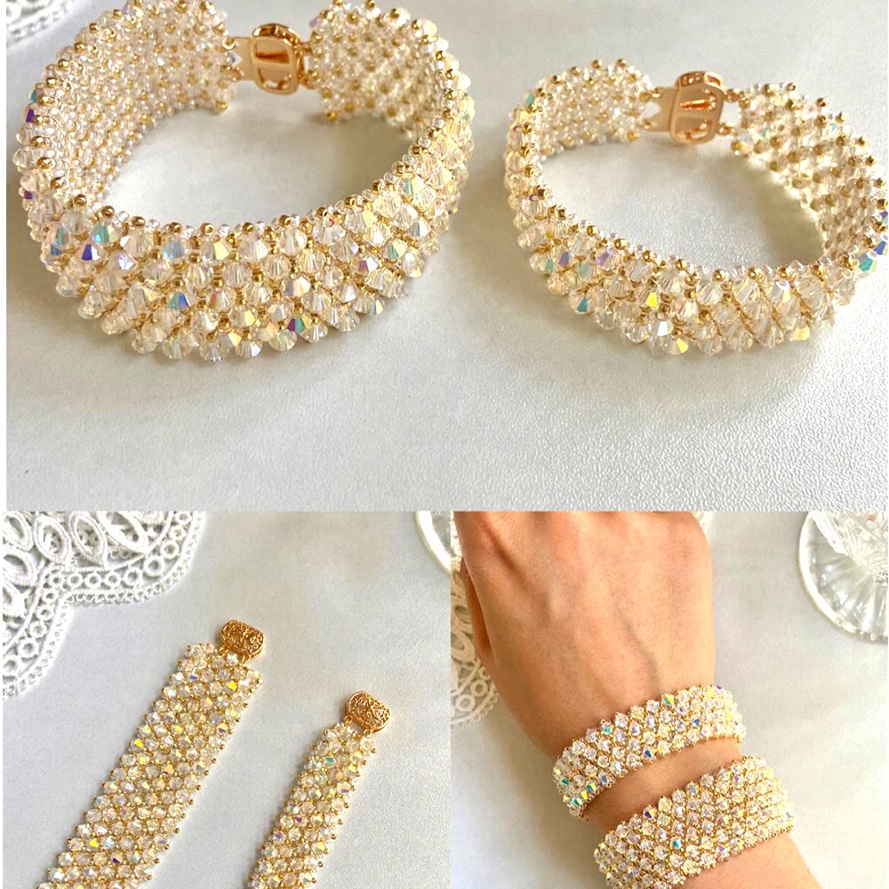 98 Stück Glasperlen 8 Mm - Facettierte Kristallperlen Für Schmuck DIY