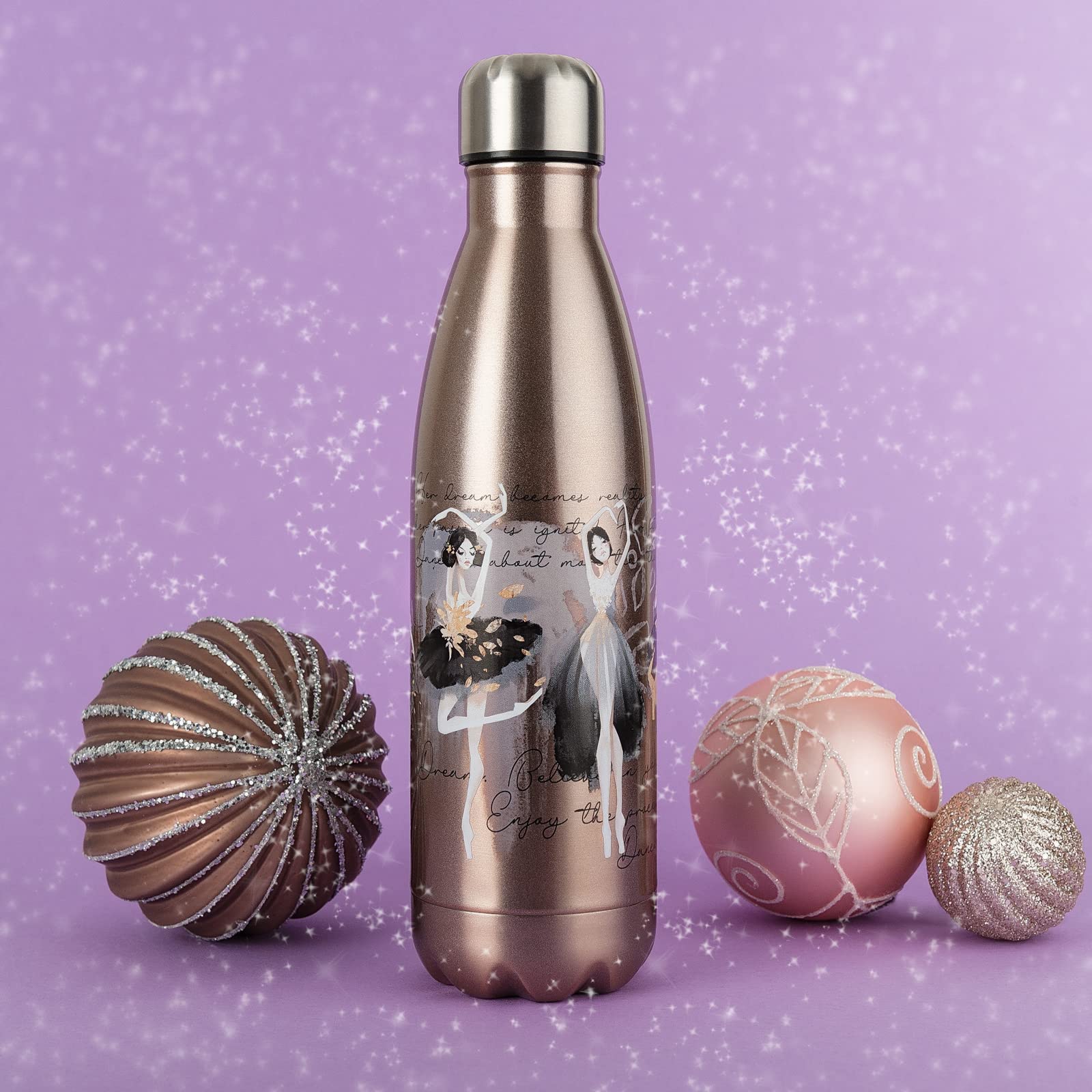 Proworks Performance Stainless Steel Sports Water Bottle | Double Insulated Vacuum Flask For 12 Hours Hot & 24 Hours Cold Drinks - Great For Home