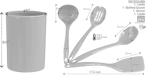 Vista 27 de Reston Lloyd Tarro de utensilios de plástico, espuma de mar Seafoam