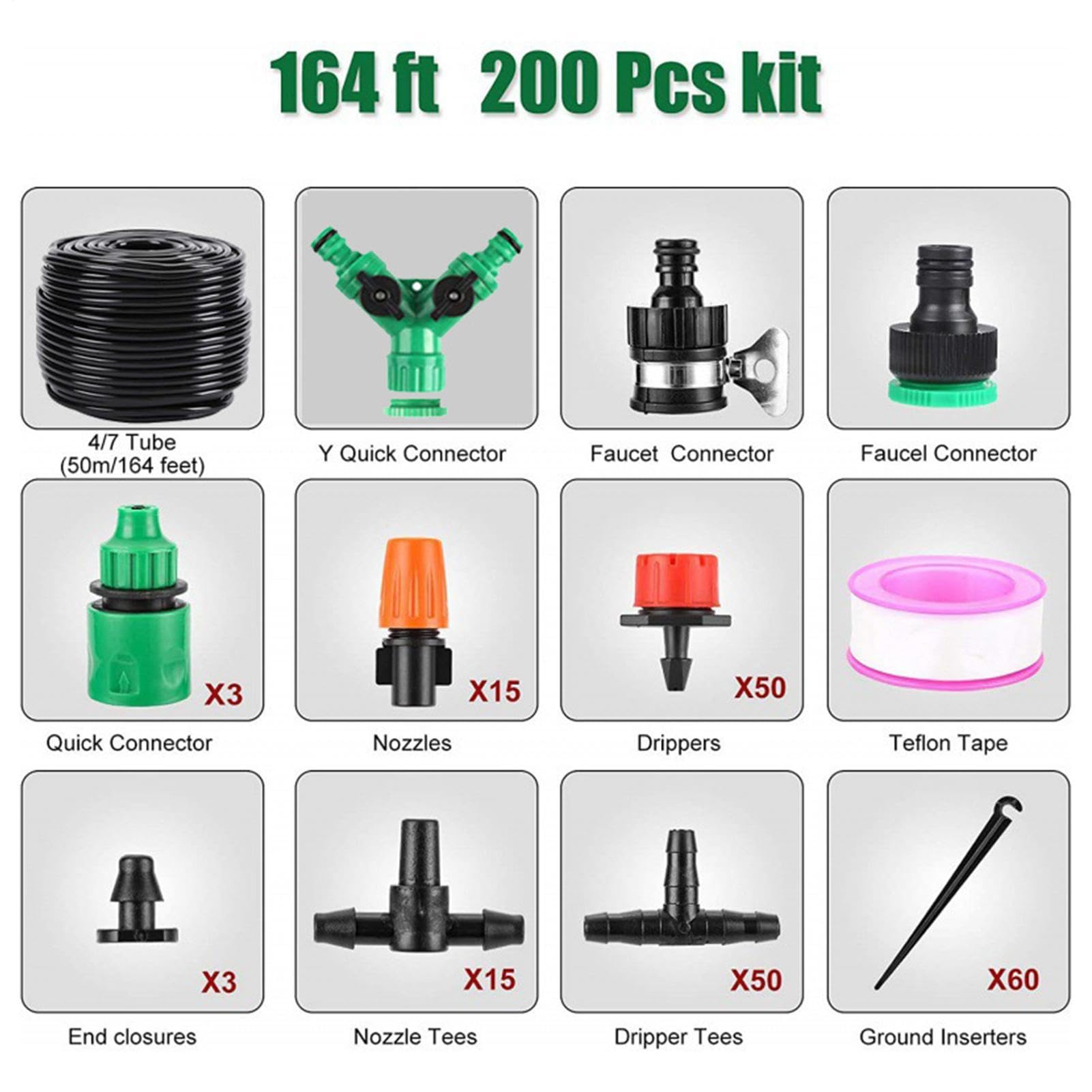 System Nawadniania Kropelkowego 50 m Wężyka Kropelkowego