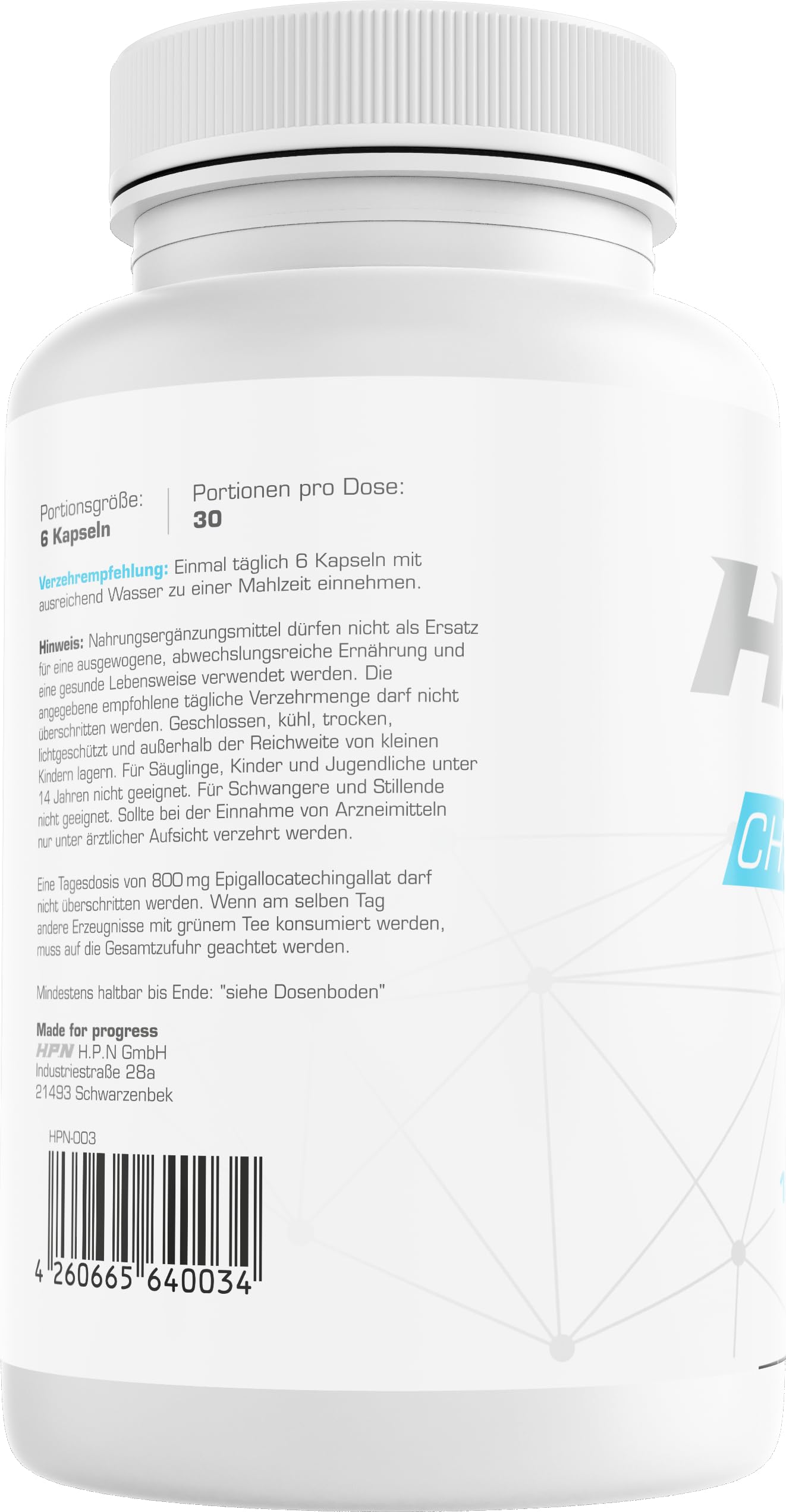 H.P.N - Cholest Aid | Cholesterin Unterstützung | Synergetischer Komplex mit Bergamotte, Olivenblatt, schwarzem Knoblauch & Cholin | Unterstützung der Cholesterinwerte & Leberfunktion - 180 Kapseln