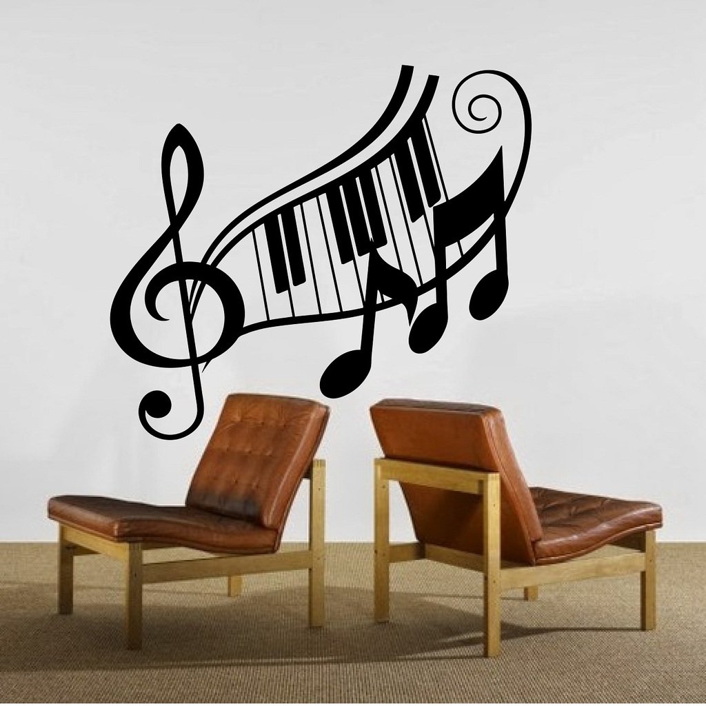 Decor Villa Self Adhesive Music Symbols Wall Sticker, Standard - 63 x 58 cm (B01H75AD4I) Amazon Price History, Amazon Price Tracker