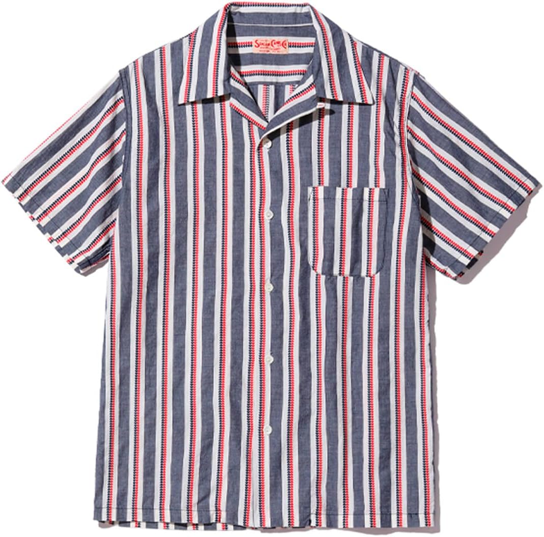 Amazon.co.jp: SUGARCANE SC39119 HEART STRIPE OPEN SHIRT