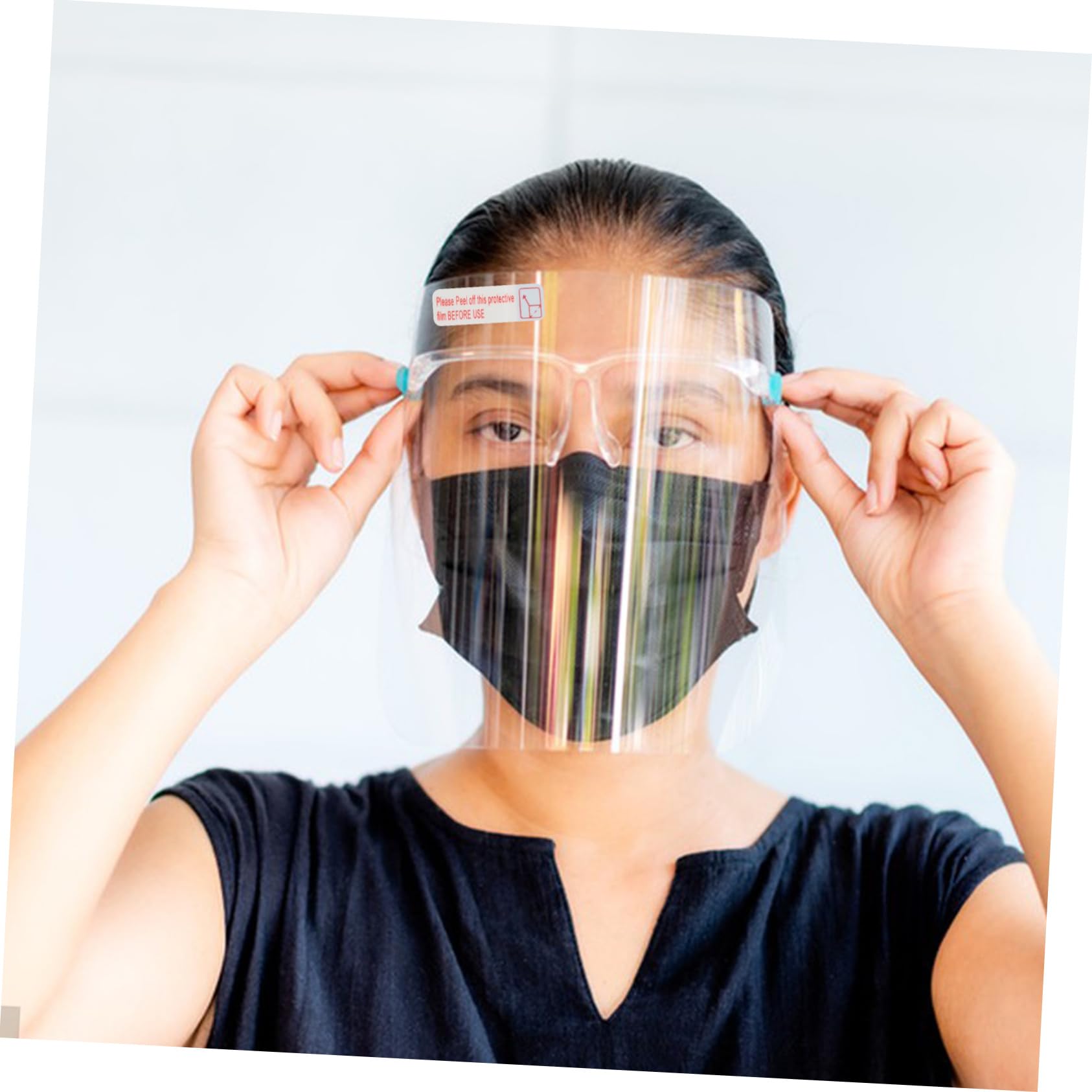 TOPBATHY 3000 Pièces Autocollants de Film Protecteur à Retirer de Stickers Adhésifs Auto Collants pour Enlever les Films de Protection Étiquettes de Guide de Retrait Faciles à Utiliser