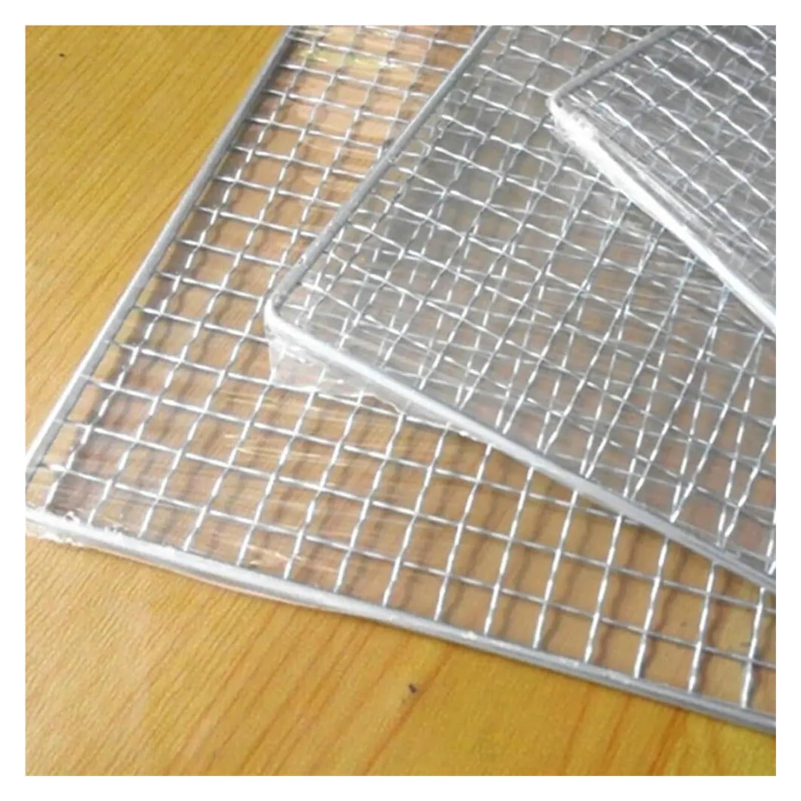 Artykuły do ​​pieczenia, Ruszty Ruszty Kwadratowy Grill 304 Siatka Ze Stali Nierdzewnej Grille BBQ Ruszt Siatka Drut Gotowanie Pieczenie Siatka Narzędzia do Grillowania 40 * 24 cm, Srebrny