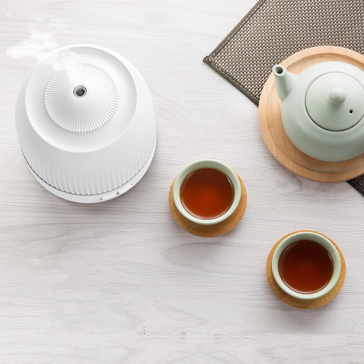 Do użytku domowego Nawilżacz do użytku domowego 120 ml Łatwy do czyszczenia biały nawilżacz na biurko Domowy nawilżacz USB 12–24 godziny do użytku biurowego