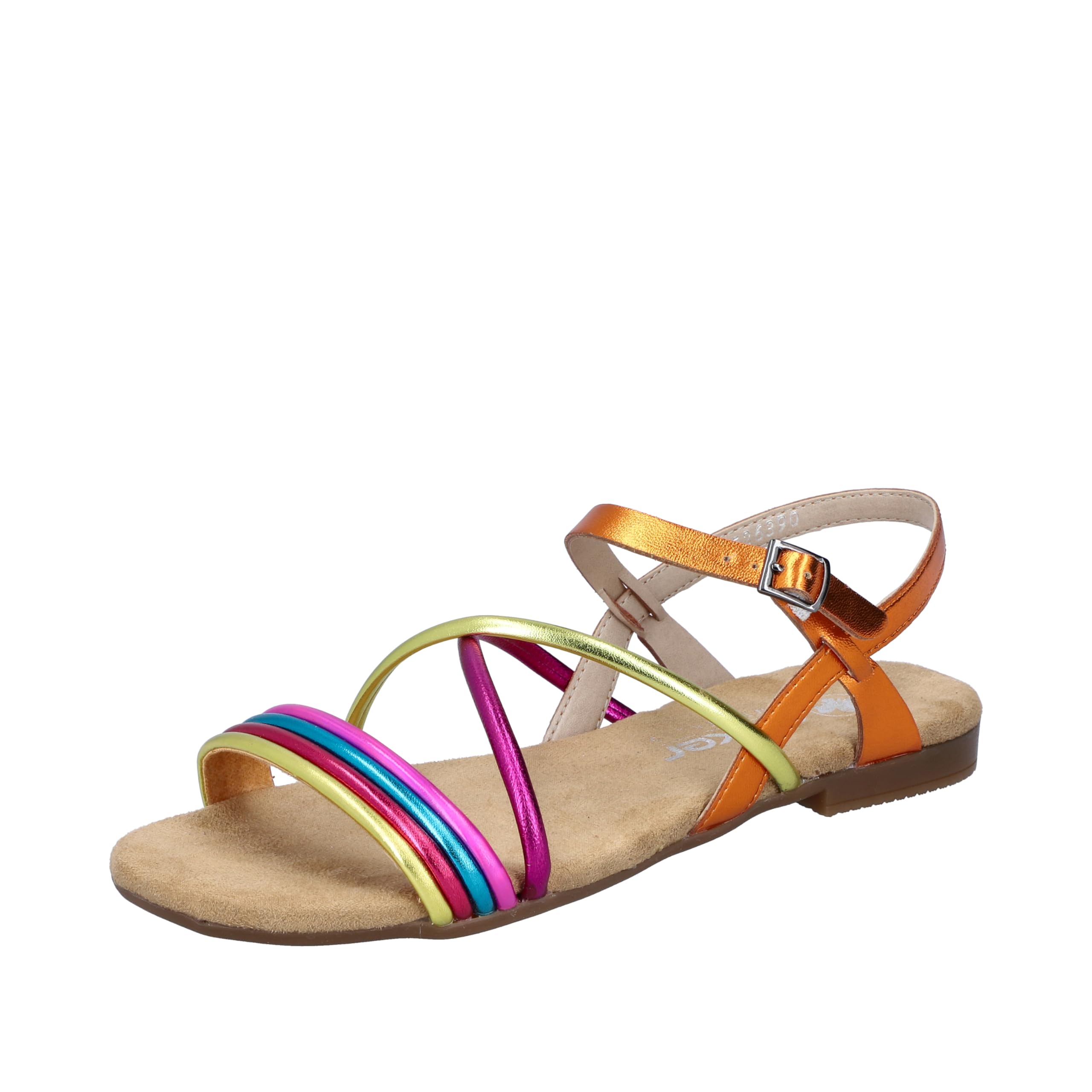 Rieker Women's 65263 Sandals, Colourful, 3.5 UK