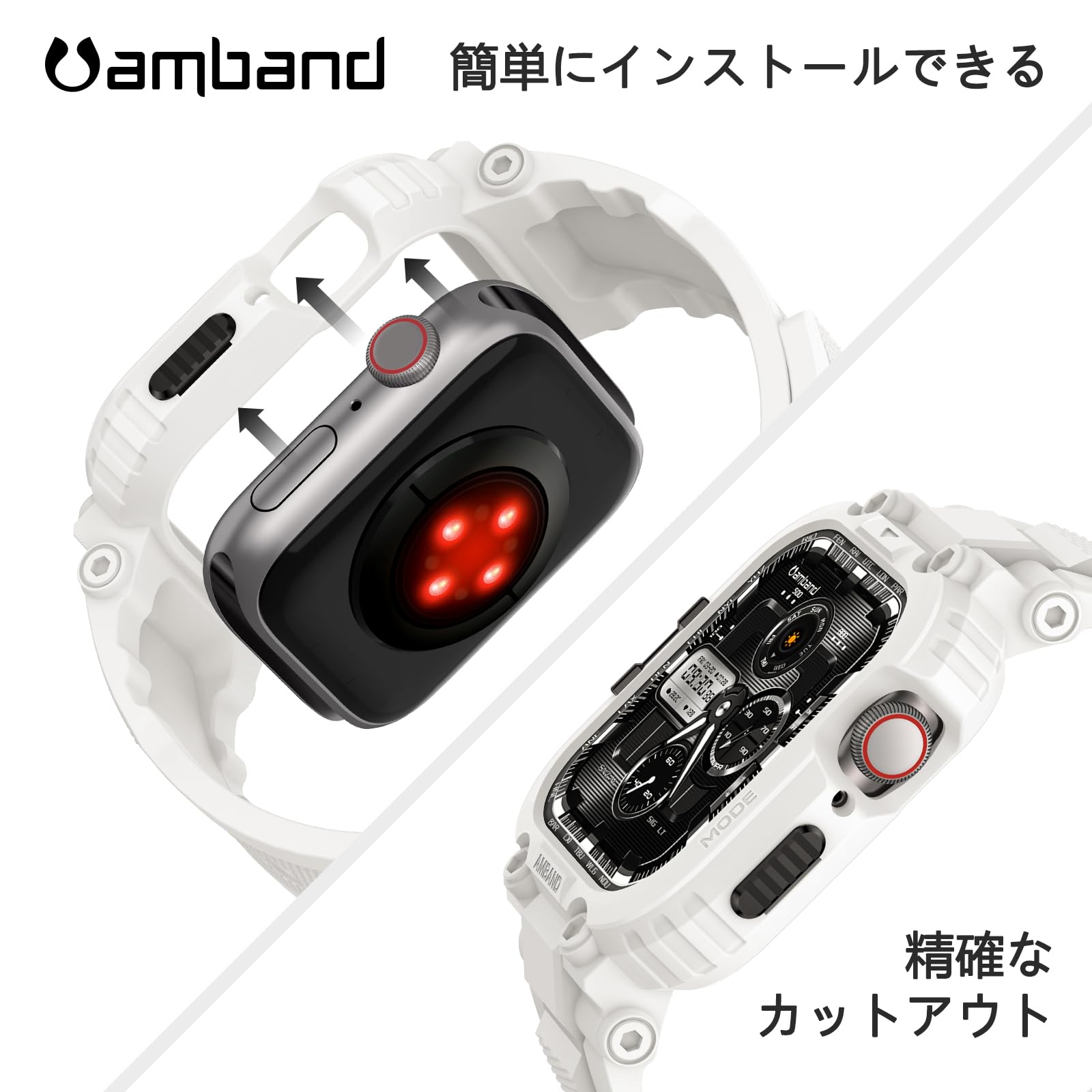 Amazon.co.jp: コンパチブル Apple Watch バンド 45mm 44mm 42mm