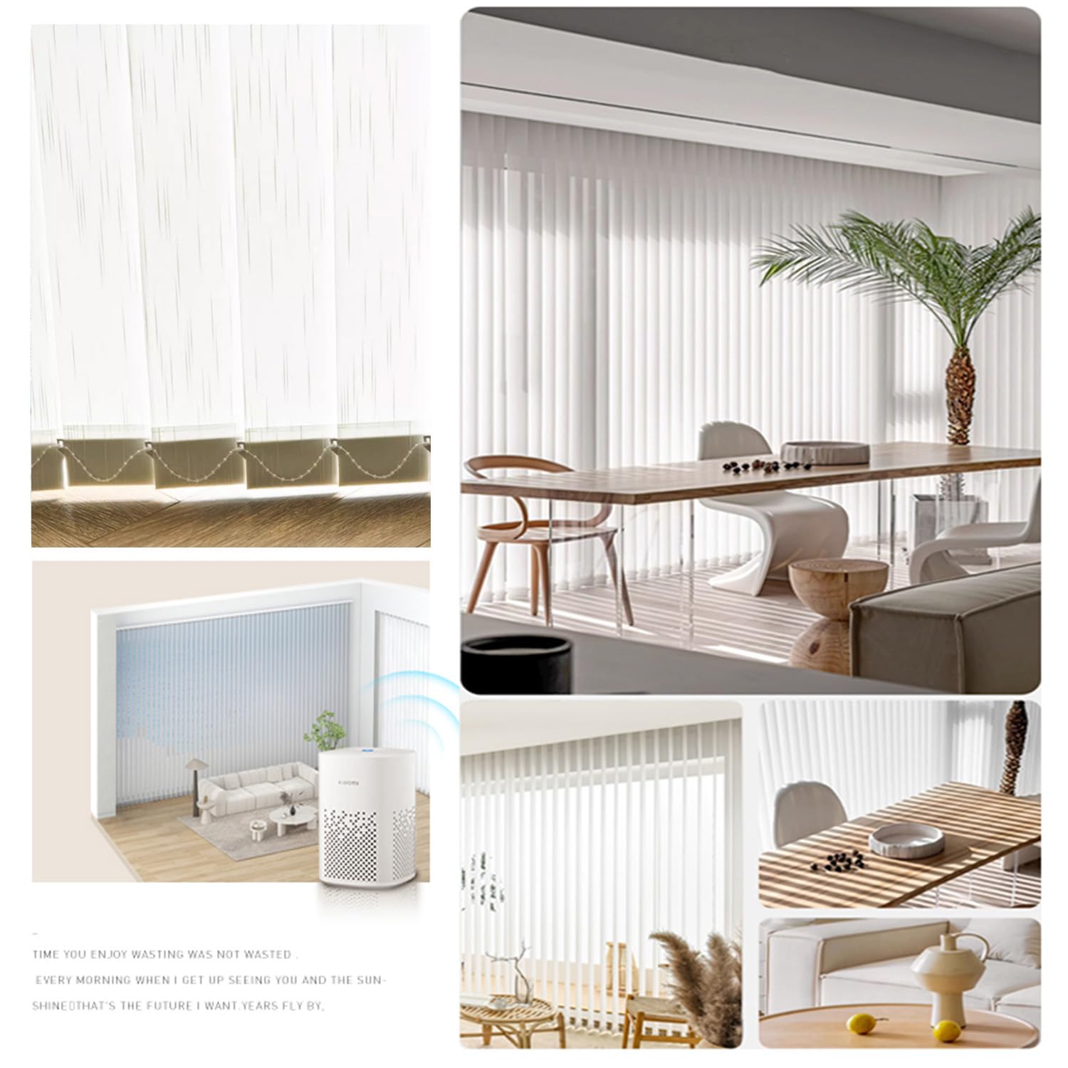 Tende Verticali Scorrevoli Oscuranti,Tende Verticali a Bande per Finestre,Veneziane da Interno per Privacy e Protezione,Isolate Termicamente,per Ufficio Domestico (Blu,140cm x 120cm)