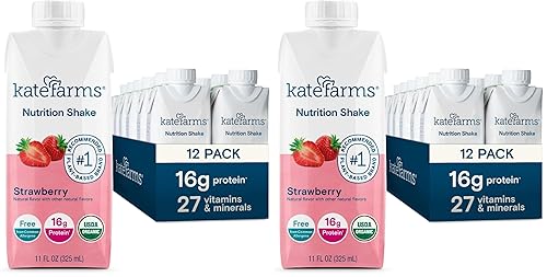 Vista 15 de KATE FARMS Batido de Nutrición Orgánica, Chocolate, 16g de Proteína, 27 Vitaminas y Minerales, Bebida Sustituto de Comida con Proteína, Batido