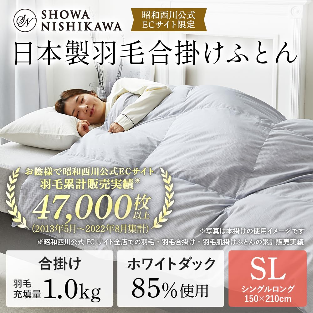 Amazon｜昭和西川 寝具 3点セット シングル マットレス 枕 羽毛布団 合 