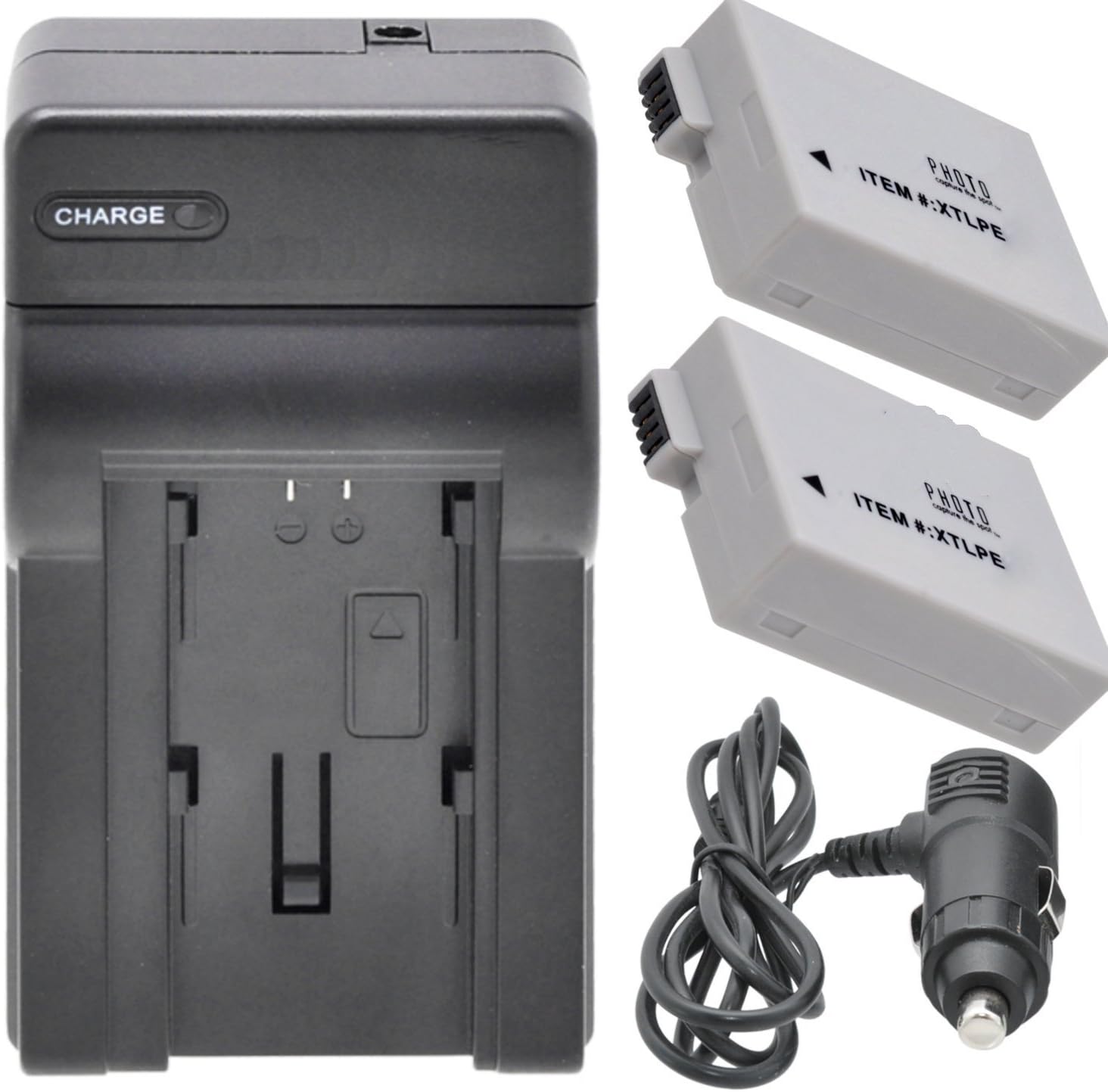 LPE8 Battery (2) Extended Life LiIon Batteries for Canon