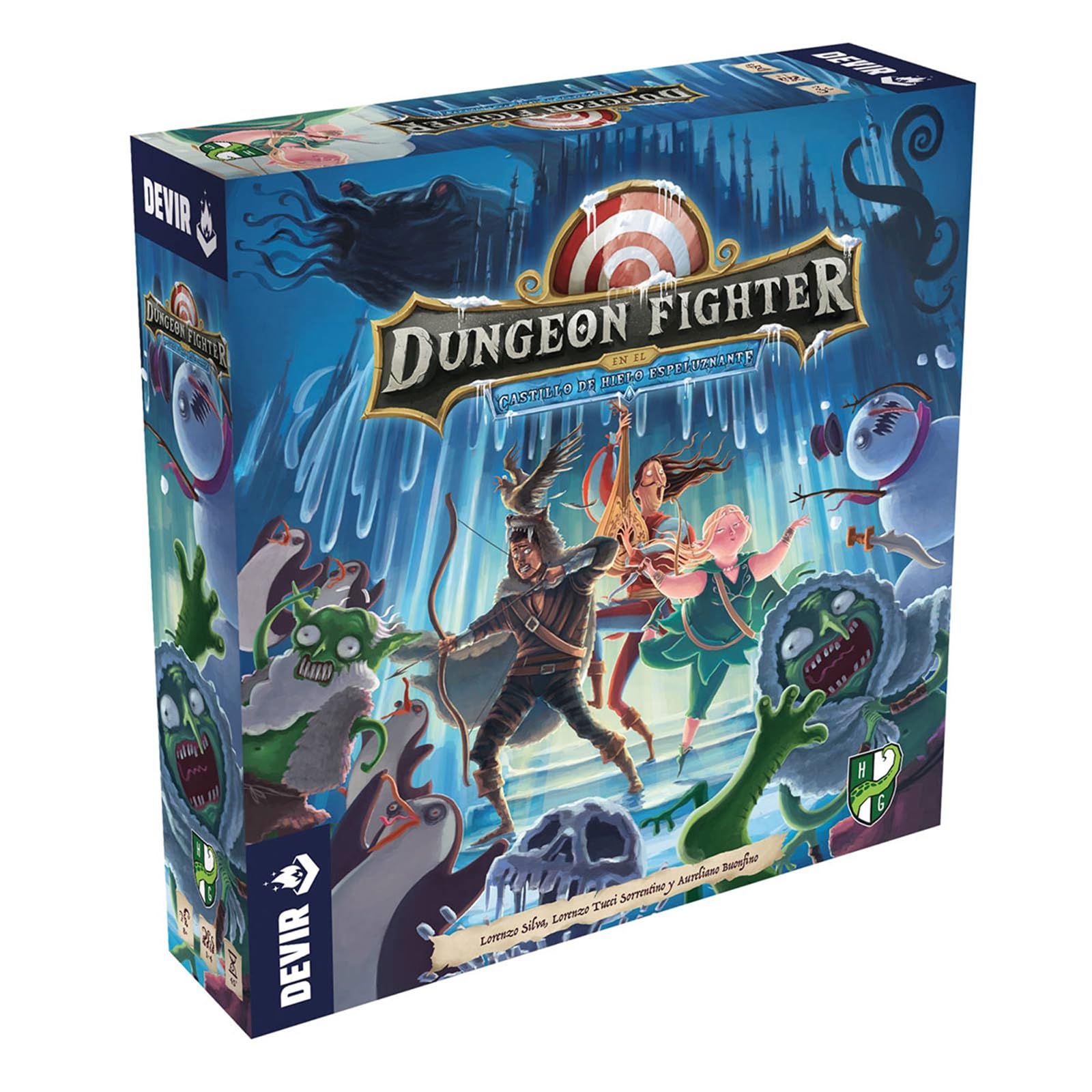 Devir - Dungeon Fighter: Expansión Castillo De Hielo Espeluznante, Juego de Mesa, Juego de Mesa con Amigos Divertido, PartyGame, +8 (BGDUFCHSP)