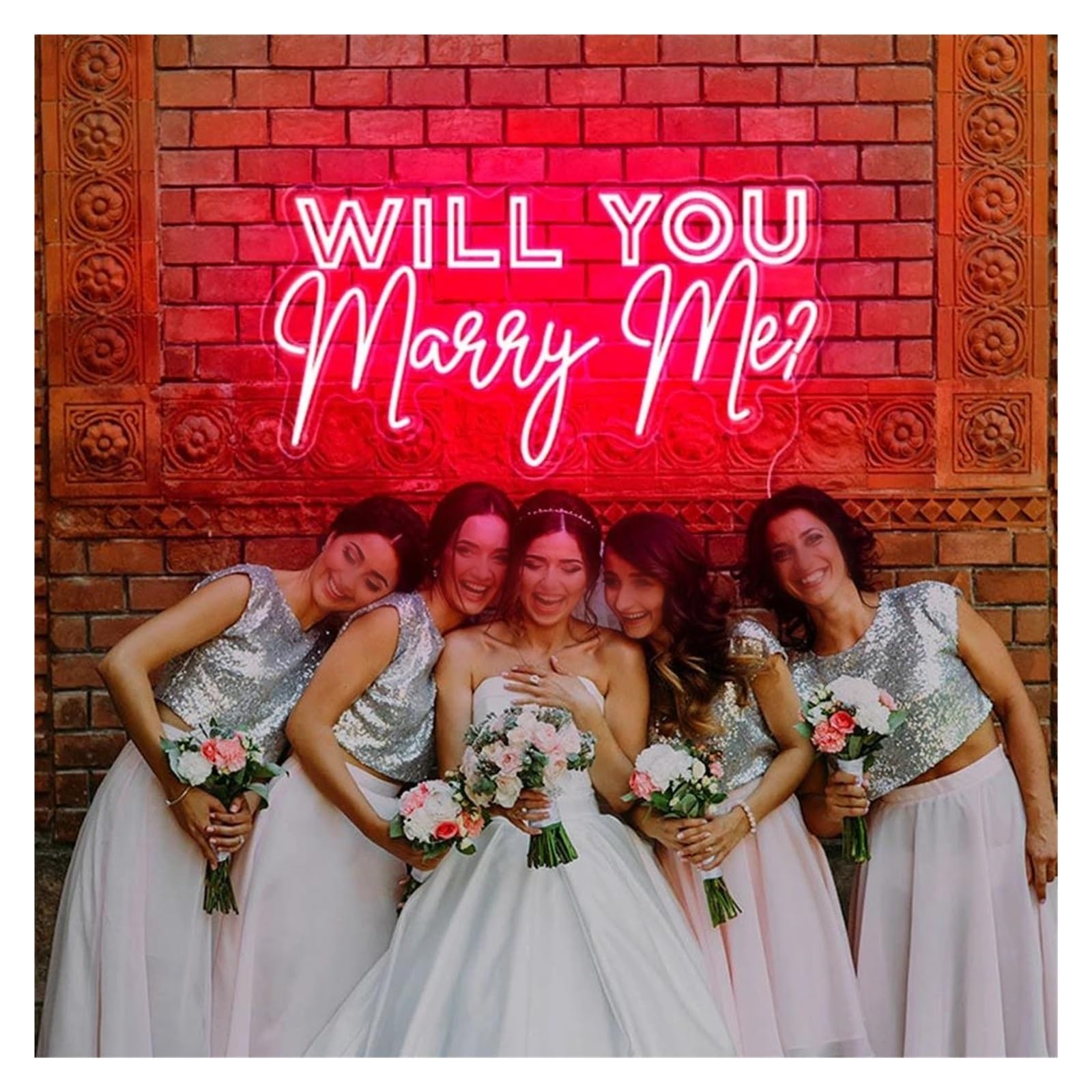 Lemst E Signs Lamp Led Will You Marry Me? Neon Sign, Decor For Proposal & Wedding Scene(,50Cm)