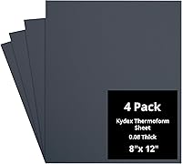 Vista 17 de Kydex Sheets - Solid Color DIY Kit for Crafting Holsters, Sheaths, and Mag Pouches - (8x8, 8x12, 12x12), Premium Thermoform Sheets - Thick, Durable