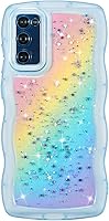 Vista 83 de ZTOFERA Funda protectora para Samsung Galaxy A14 4G/5G de 6.6", ondulada, con brillantina de estrella, poliuretano termoplástico transparente, suave