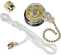 Vista 3 de HQRP Kit de condensador de ventilador de techo CBB61 1uf+2uf 3 cables con certificación UL y interruptor de ventilador de 3 velocidades