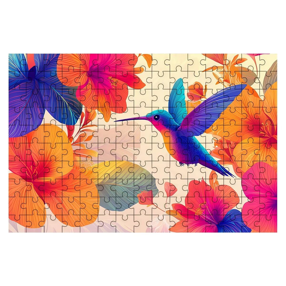 Puzzle 1500 elementów dla dorosłych, puzzle 1500 elementów ptaków, puzzle kwiatowe dla dorosłych z wykwintnym pudełkiem do pakowania, gry edukacyjne, duże drewniane puzzle na prezent dla kobiet