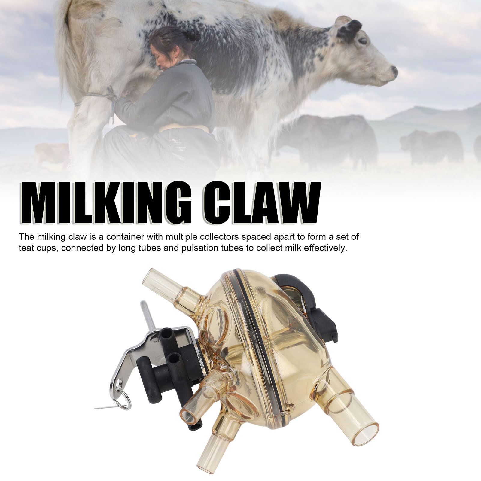 Artiglio per Mungitura della Capra, Parte della Mungitrice in Acciaio Inossidabile PSU da 320 CC Forniture Agricole Accessori per Pecore Mucche Capre e la Maggior Parte del