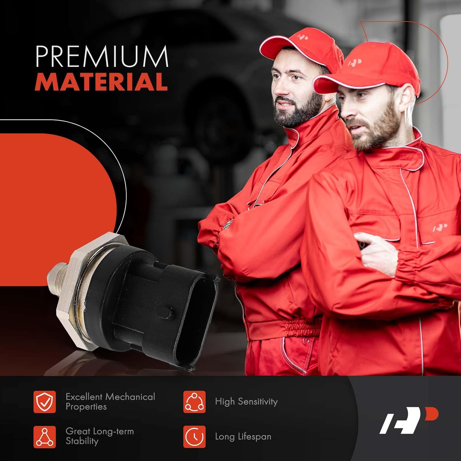 A-Premium Fuel Injection Pressure Sensor [3 Pins] Compatible with Hyundai Elantra, Sonata, Accent, Tucson, Veloster, Kona, Palisade, Ioniq, Elantra GT & Kia Soul, Optima, Sorento, Forte, Rio, Sedona