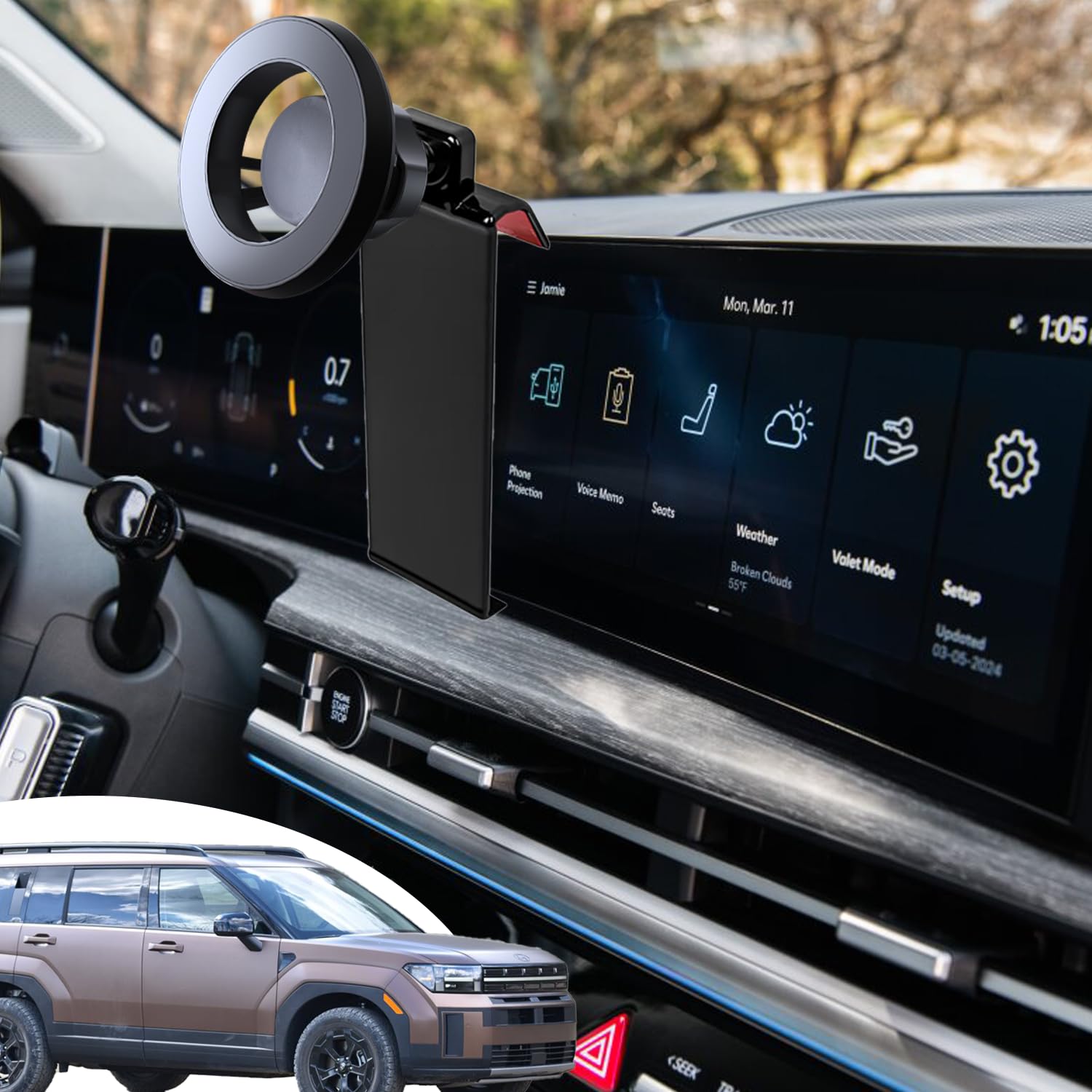 2025 Palisade Phone Mount LUNQIN Car Phone Holder For Buick Regal