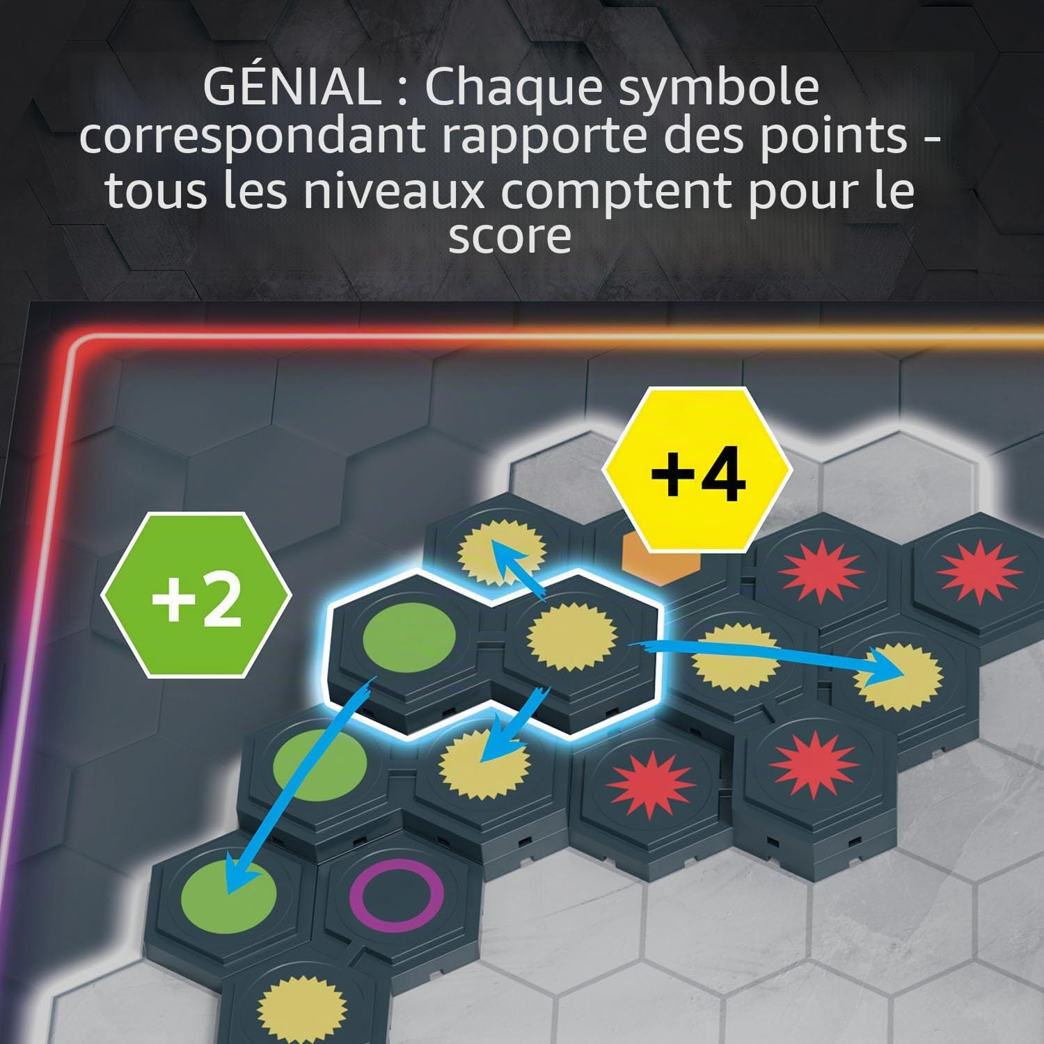 KOSMOS 684006 Simplement génial 3D, avec des pierres 3D de qualité supérieure, découvrir de nouvelles possibilités, jeu de société pour toute la famille à partir de 10 ans, cadeau, jeu familial pour 1