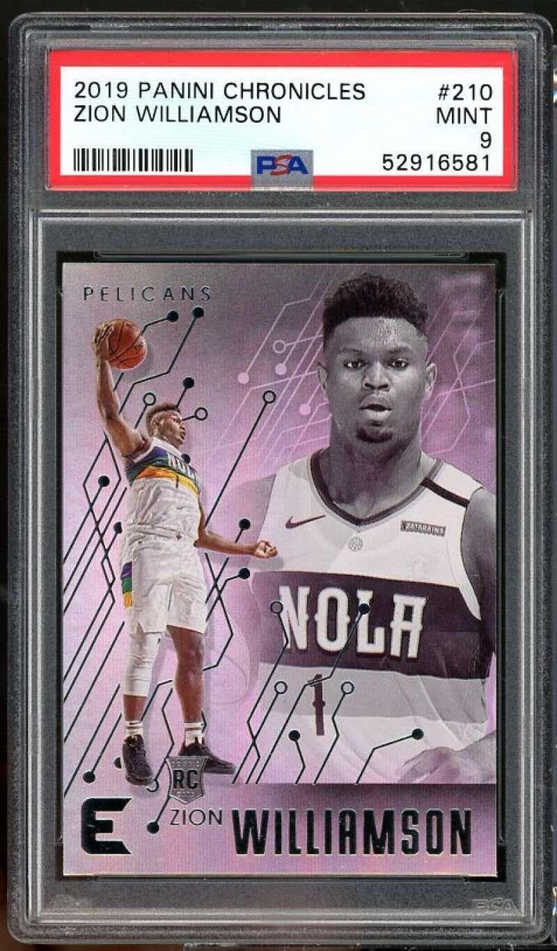 Zion Williamson Rookie Card 2019-20 Panini Chronicles #210 PSA 9 - Basketball Slabbed Rookie Cards