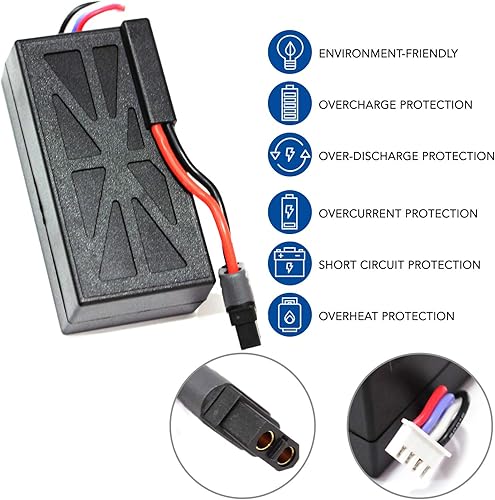 Miniatura 2 de MaximalPower Batería de repuesto para dron 11.1V 4050mAh LiPo para Parrot Disco FPV Añade minutos adicionales a tu RC Quadcopter Drone Tiempo de