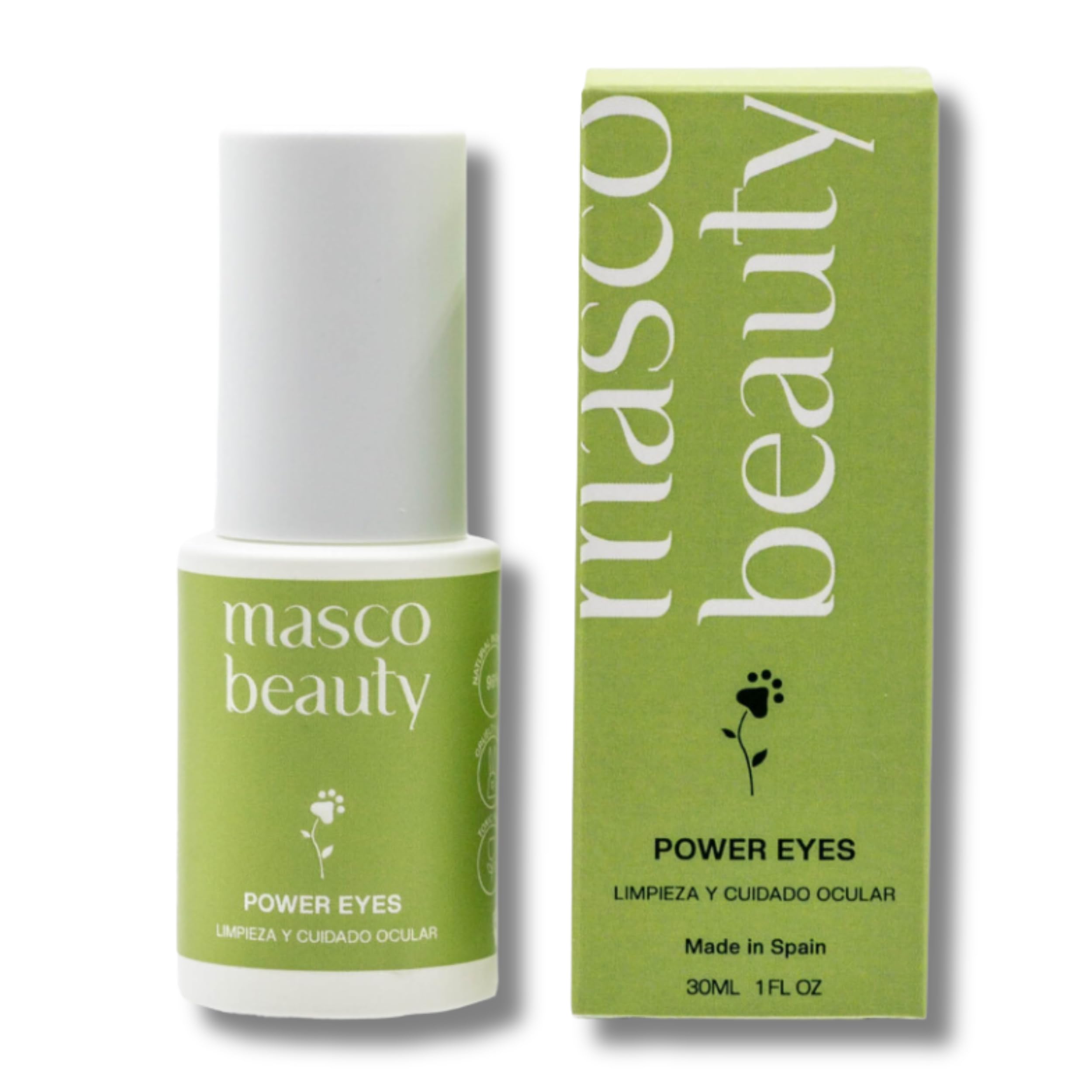 Masco Beauty - Limpiador Ocular y Zona Lagrimal | Higiene Perros | Limpia Ojos para Perros | 98% Ingredientes Naturales | Elimina Manchas del Lagrimal de Perros y Gatos | Limpiador Ojos Perros