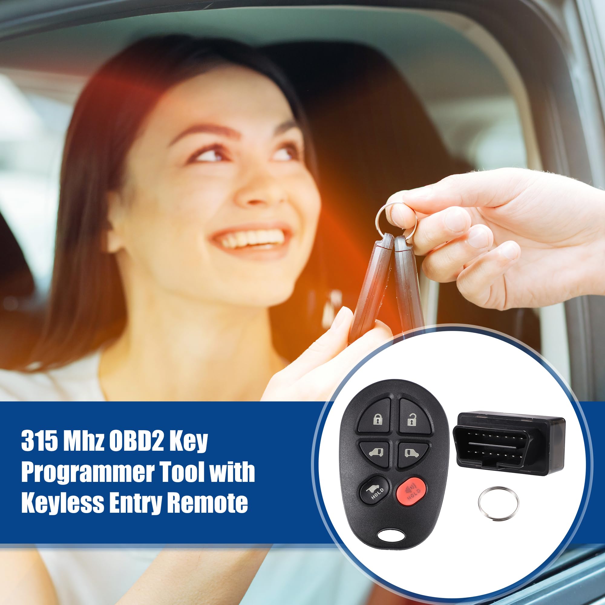 315 Mhz Keyless Entry Remote ACROPIX GQ43VT20T OBD2 Key Fob Programmer ...