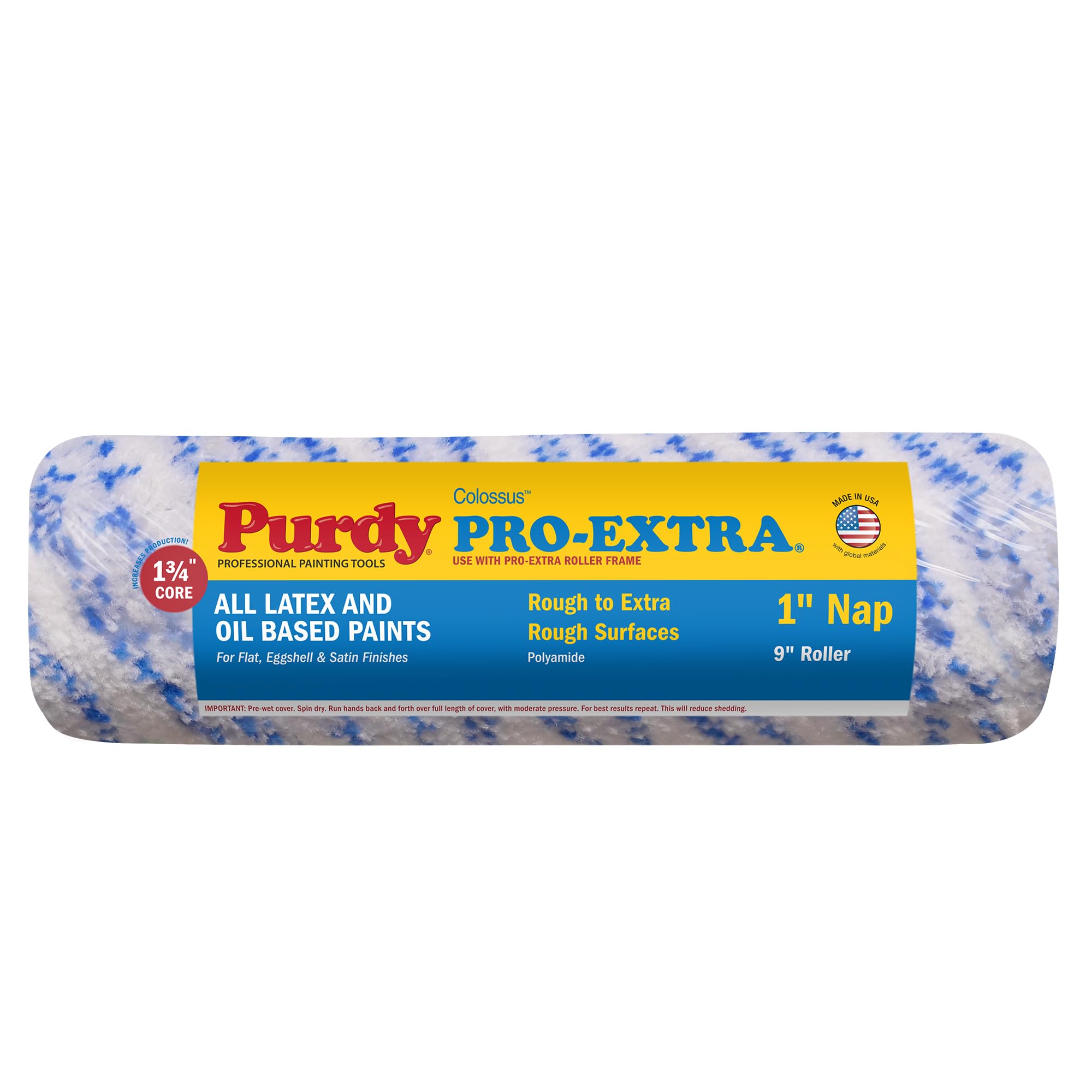 Purdy Colossus 9" Roller Sleeve Long Pile (1" Nap)