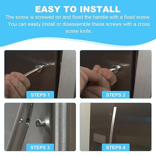 Miniatura 4 de W10661886 Reemplazo del tornillo de montaje del manillar de la puerta del refrigerador para el tornillo de instalación del manillar de la puerta del