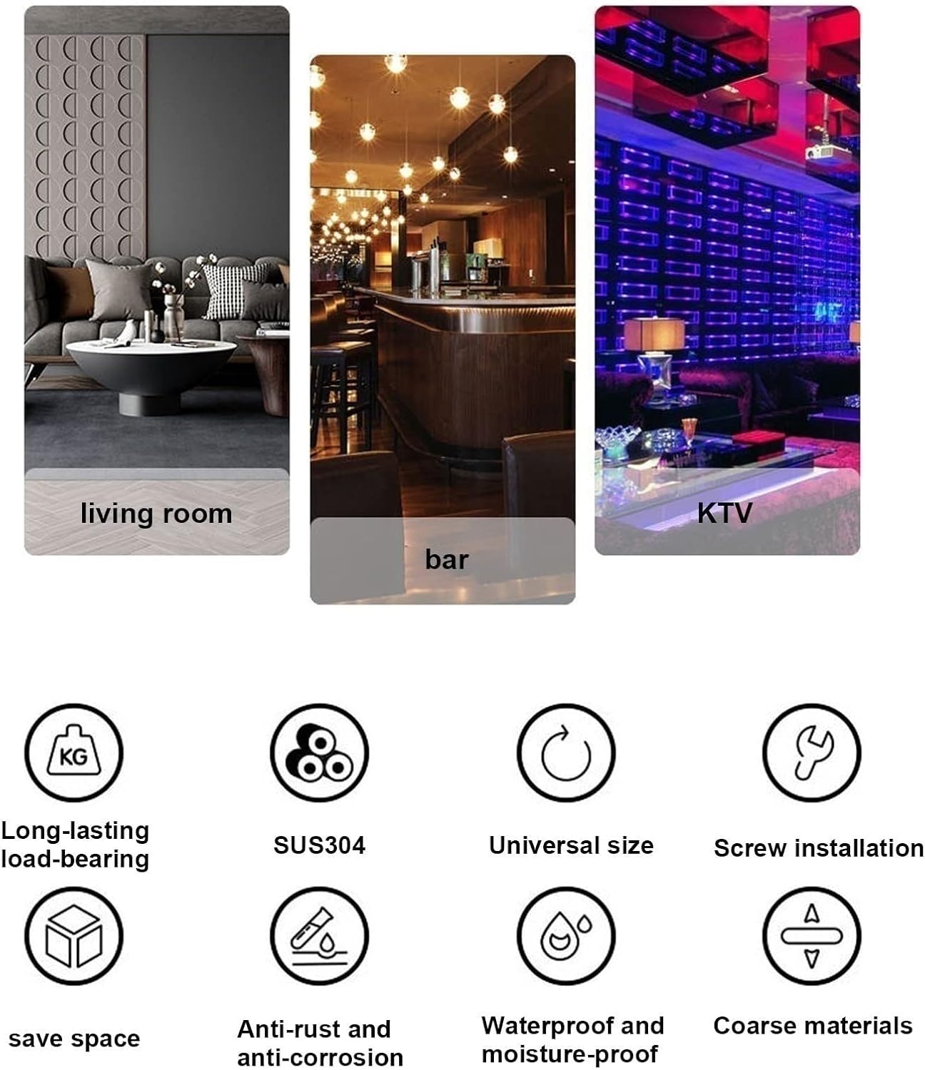Wood Ceiling Hanging Wine Glass Holder Shelf Metal Solid Kitchen Storage Rack for Bar/Dining Room/Living Room Wall Mounted Multifunctional Display Rack 120*... Size