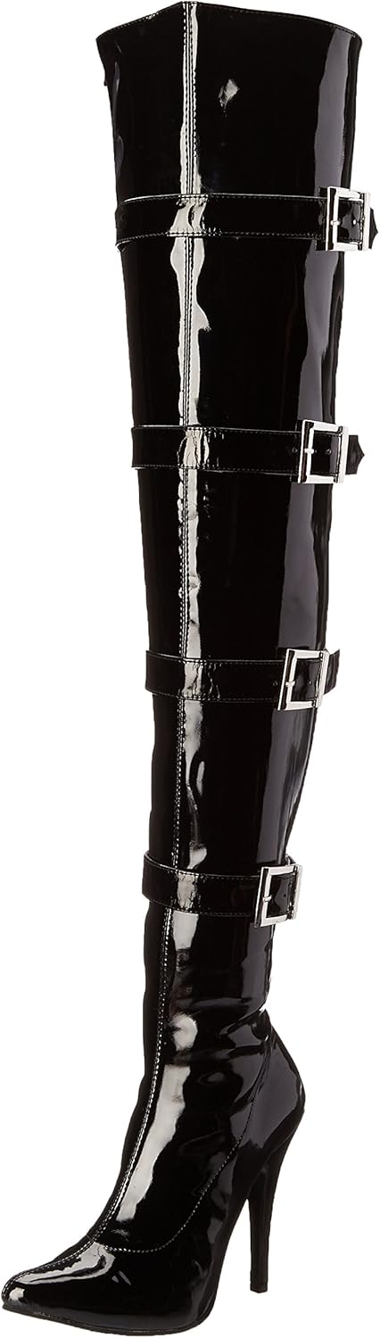 Ellie Shoes womens 511-buckleup boots, Black, 12 US
