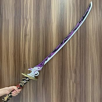 Amazon.co.jp: 原神 雷電将軍 コスプレ道具 武器 夢想の一太刀 草薙の