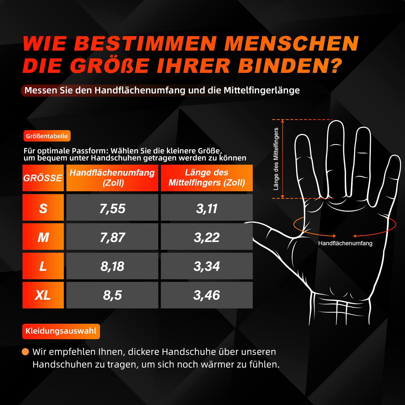 V.Step Beheizbare Handschuhe für Damen und Herren, wiederaufladbare elektrische Vollheizhandschuhe mit Touchscreen, ideal zum Skifahren, Radfahren und für Outdoor-Arbeiten, 3 Temperaturstufen
