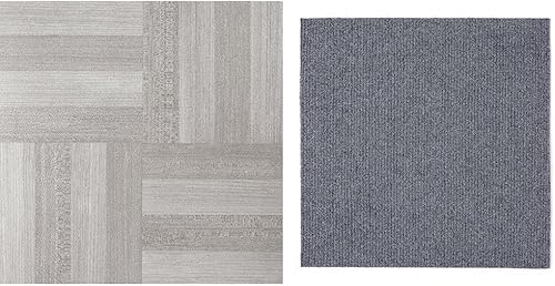 Nexus - Azulejos de vinilo autoadhesivos de 12 pulgadas, 20 azulejos de 12 x 12 pulgadas y Nexus autoadhesivos de 12 pulgadas, 12 azulejos de 12 x