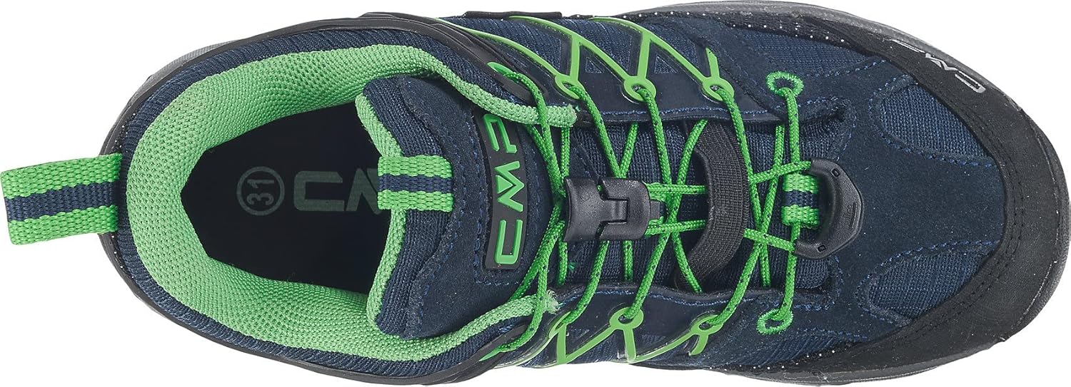 CMP Boy's Low-Top Trekking Shoes, Blue Black Lizard 554, 35 EU