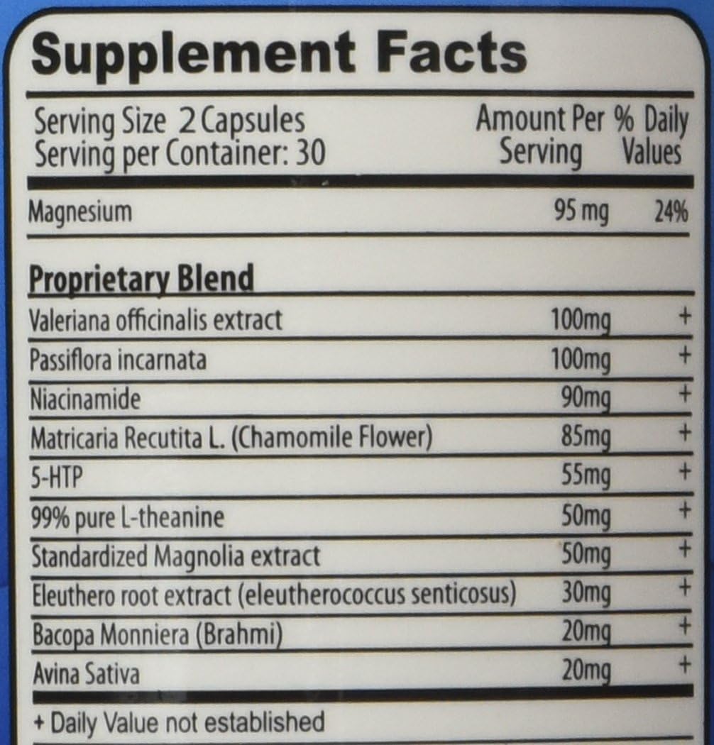 Consumer Health Mood - L-theanine,Valerian, 5-HTP - Day Formula - 60 Capsules - Made in the USA