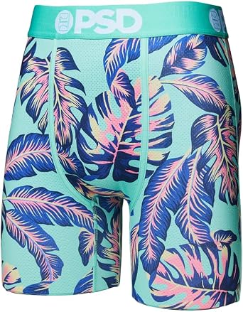 PSD Men's Palm Springs Micro Mesh Boxer Briefs, Multi, XL