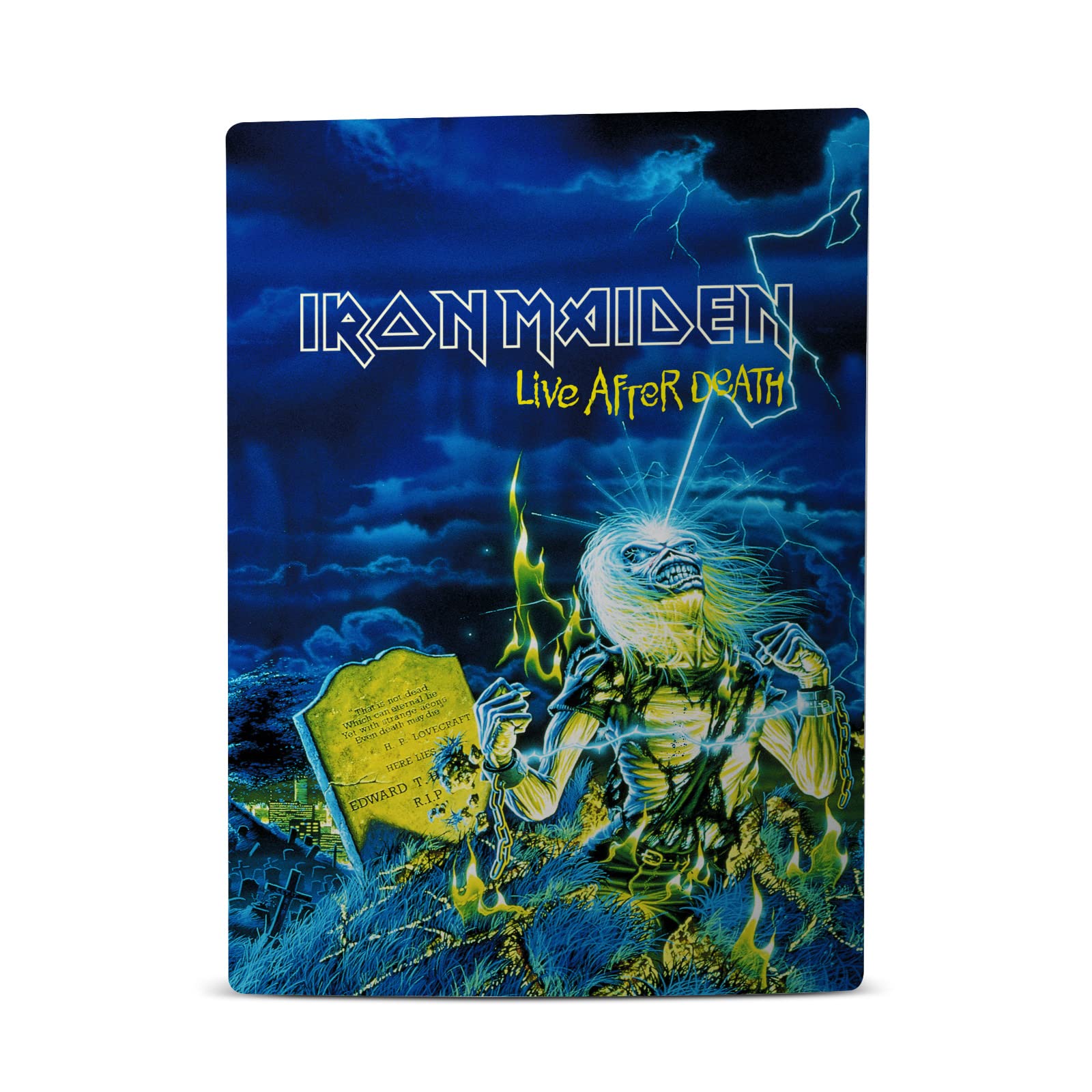 Head Case Designs sous Licence Officielle Iron Maiden Live After Death Art Graphique Vinyle Plaque Frontale Autocollant De Jeu Peau Autocollant Couverture Compatible avec PS5 Disc Console & DualSense