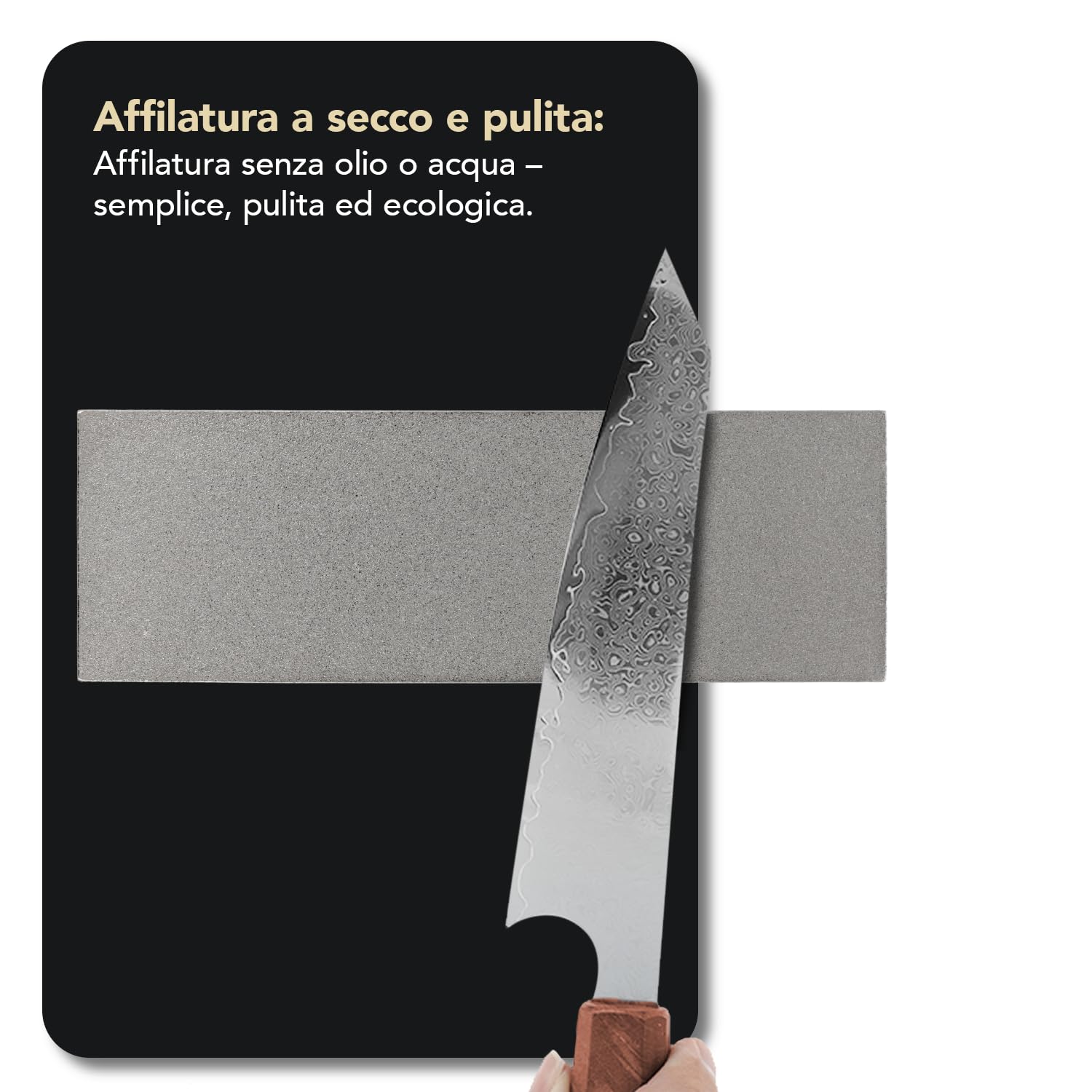 Blocco di affilatura DMT Dia-Sharp con rivestimento al diamante con superficie continua, a grana extra grossa, 15,2 cm / 6 pollici, D6X