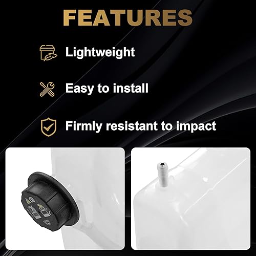 Miniatura 4 de Botella de tanque de desbordamiento de refrigerante del radiador con tapa para cosechadora internacional 2003-2010 9200i SBA para cosechadora