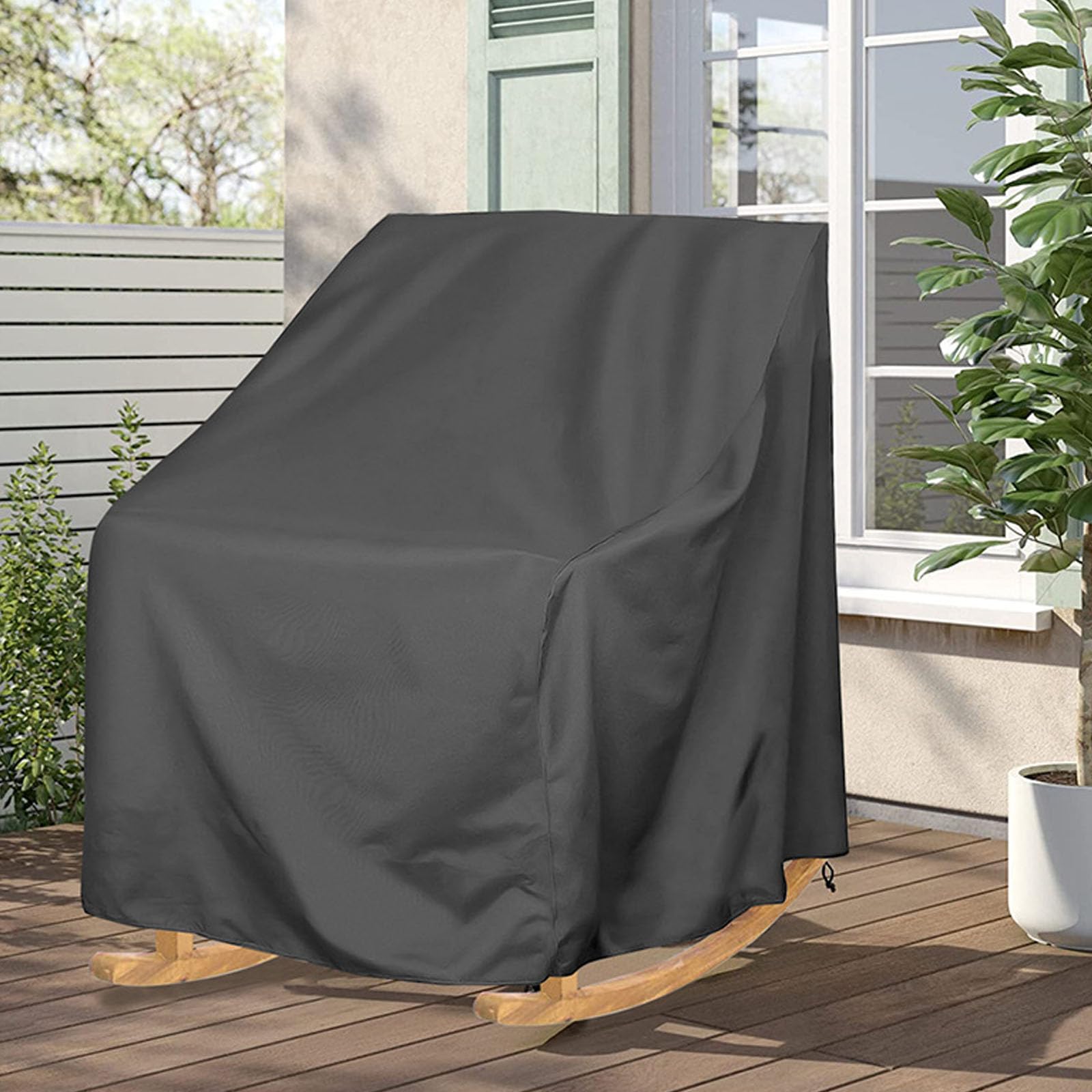 Copertura per Lettini da Giardino,Impermeabile Copri Lettino da Sdraio da Dondolo Singola,Copertura Sdraio da Esternoo Anti UV Garden Sunbed Cover per Sedia a Sdr(Size:2pcs-420D/70x83x99cm,Color:Nero)
