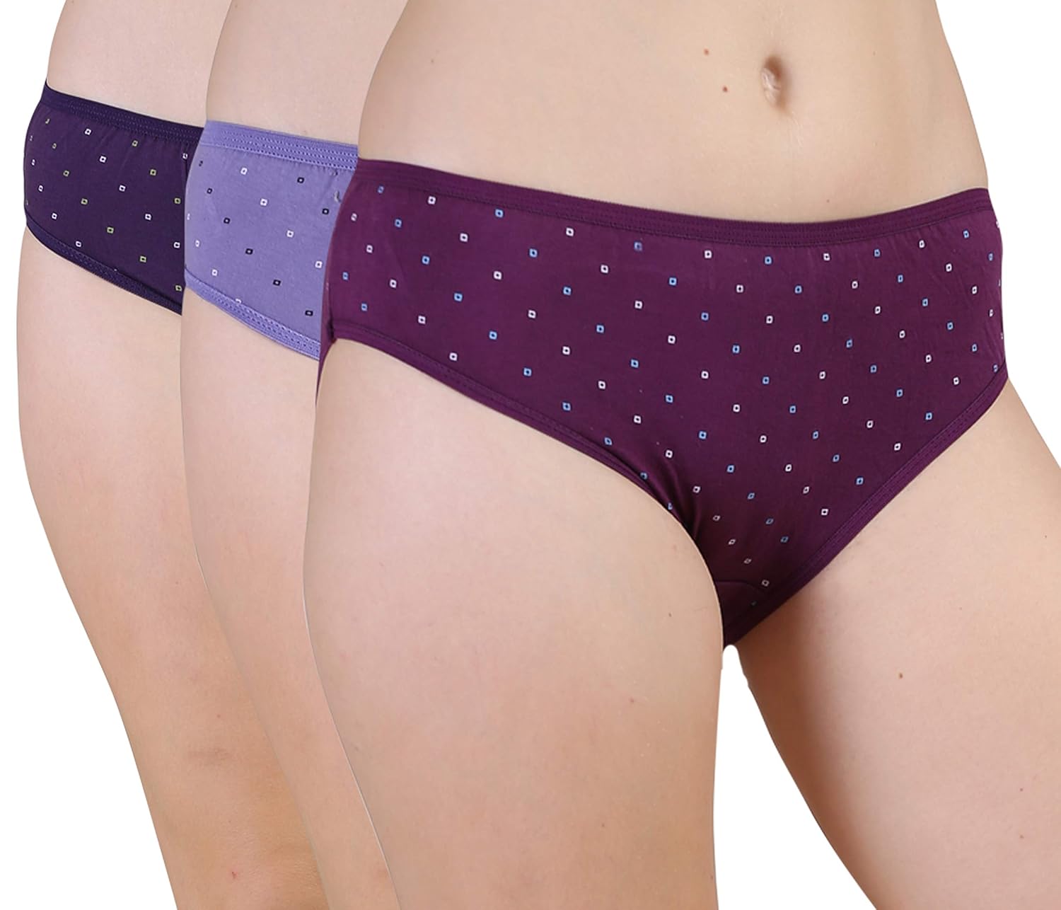 BLAZON Women’s Mid Rise Hipster Regular (Outer-Elastic) Panty | Printed | Combo Pack of 3 | Dark Base | Available Sizes: S, M, L, XL, 2XL, 3XL, 4XL, 5XL BLAZON Women’s Mid Rise Hipster Regular (Outer-Elastic) Panty | Printed | Combo Pack of 3 | Dark Base | Available Sizes: S, M, L, XL, 2XL, 3XL, 4XL, 5XL