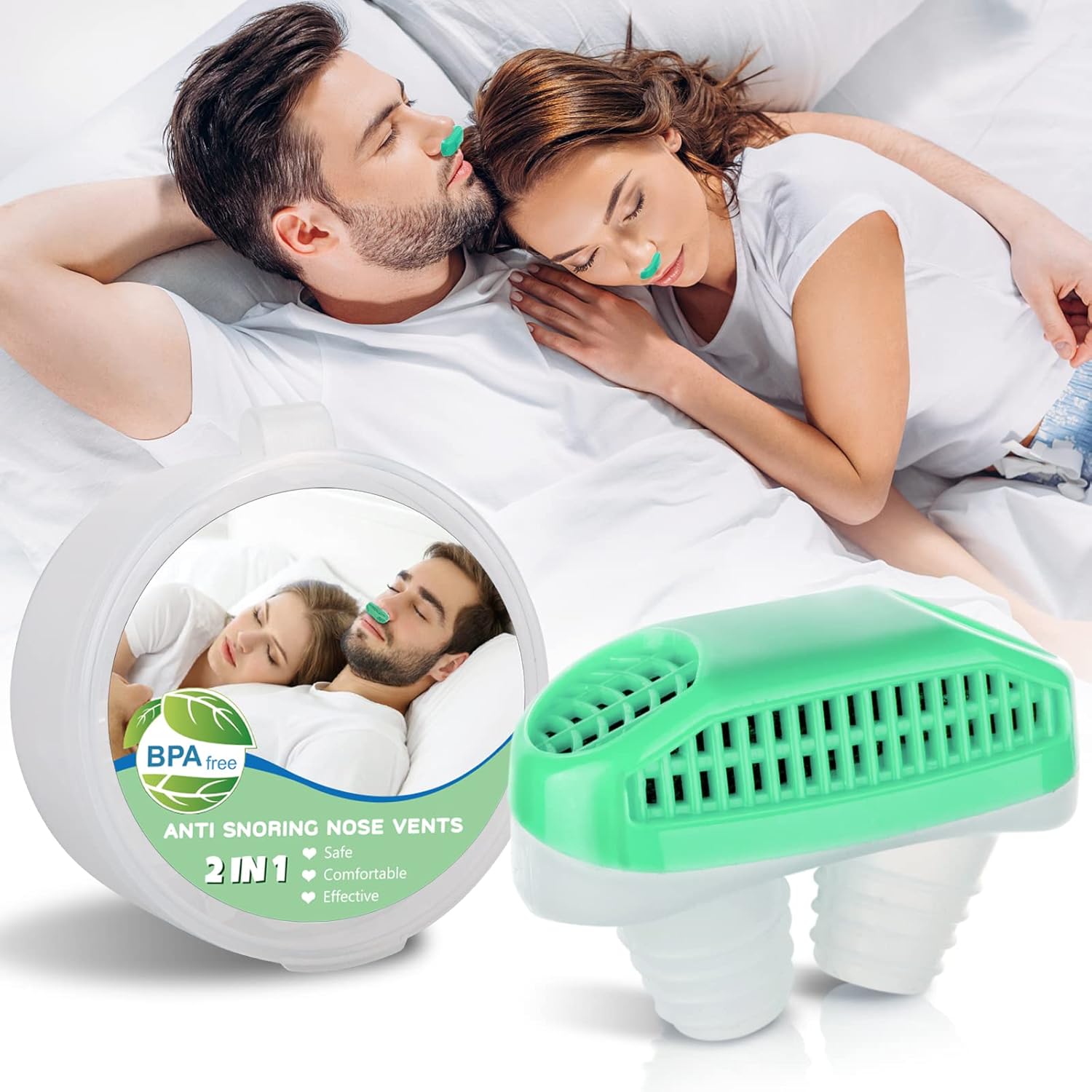 Chin Straps Devices 2023 Snore Nose Vent Plug Anti Snoring Devices, Snoring